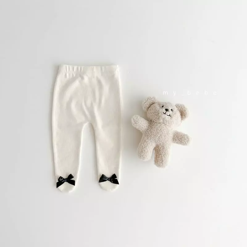 My Bebe - Korean Baby Fashion - #babyoutfit - Halo Foot Leggings - 4