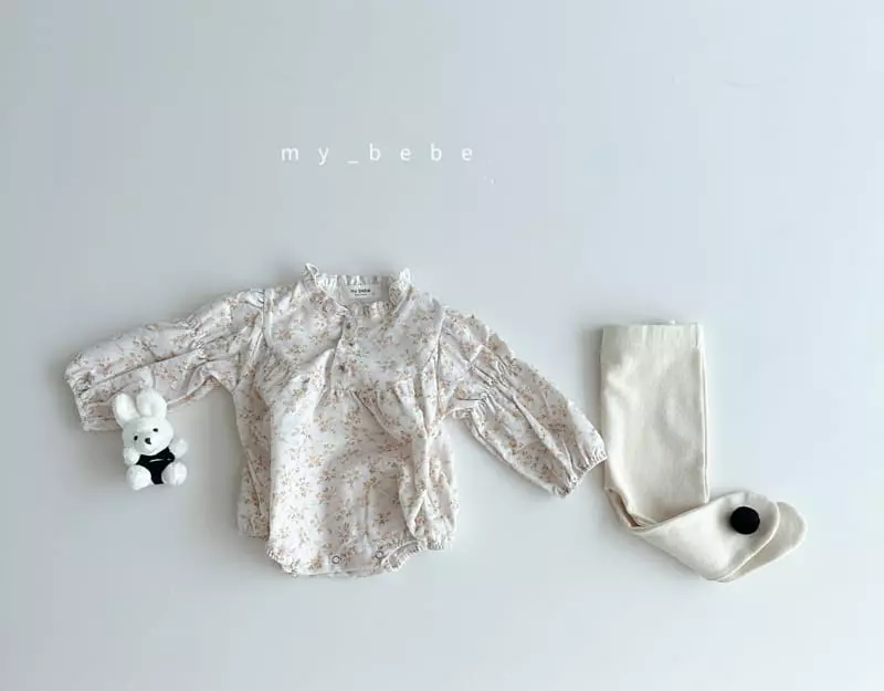 My Bebe - Korean Baby Fashion - #smilingbaby - Petit Shirring Bodysuit - 10