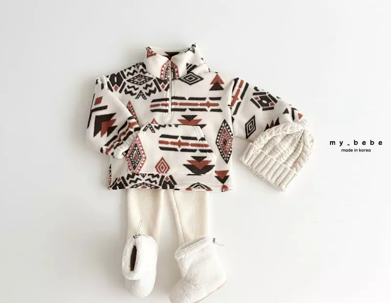 My Bebe - Korean Children Fashion - #Kfashion4kids - Paint Anorak - 6