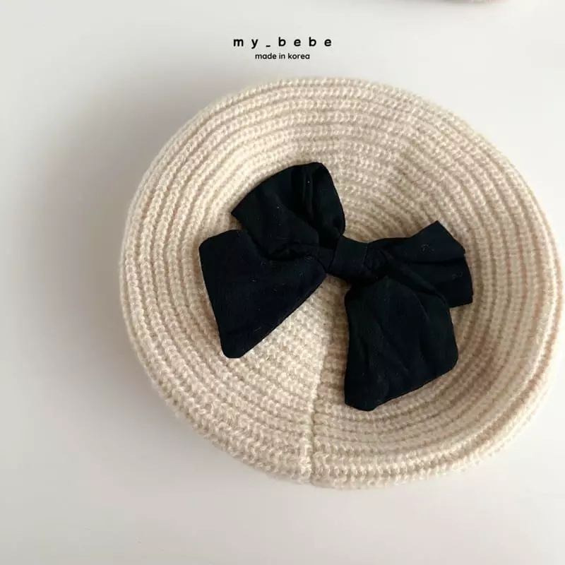 My Bebe - Korean Children Fashion - #childrensboutique - Big Ribbon Beret Hat - 5