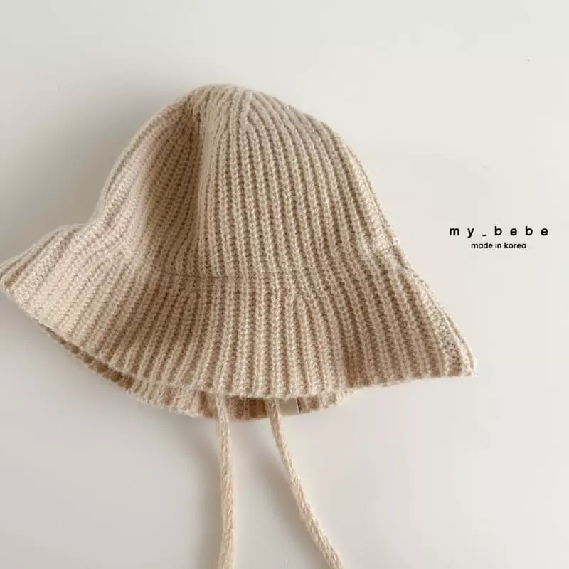 My Bebe - Korean Children Fashion - #childofig - Knit Bucket Hat - 4