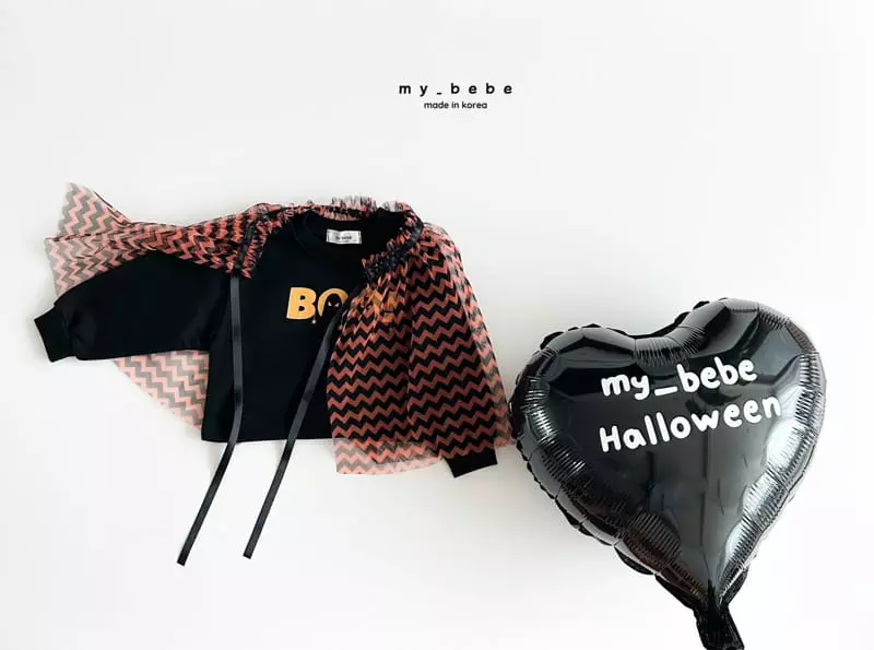 My Bebe - Korean Children Fashion - #childrensboutique - Boo Sweatshirt - 4