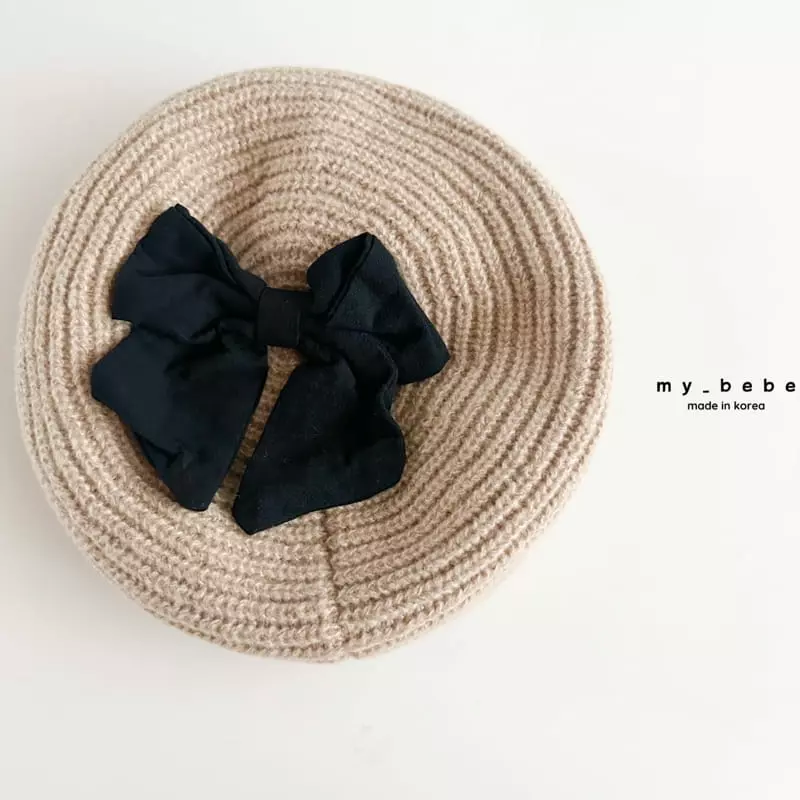 My Bebe - Korean Children Fashion - #discoveringself - Big Ribbon Beret Hat - 7