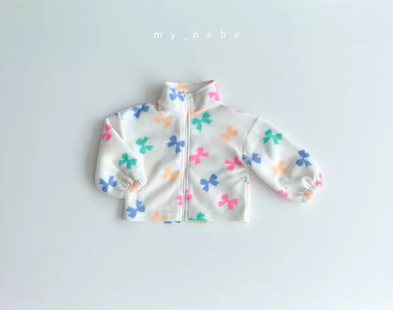 My Bebe - Korean Children Fashion - #fashionkids - Fleece Zip-up - 3