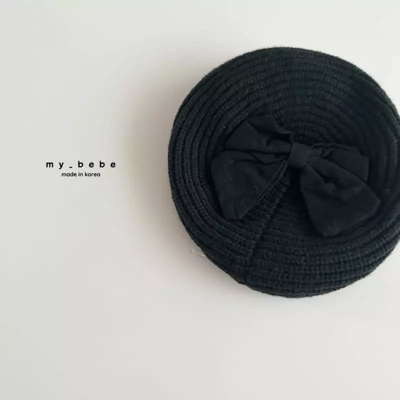 My Bebe - Korean Children Fashion - #fashionkids - Big Ribbon Beret Hat - 8