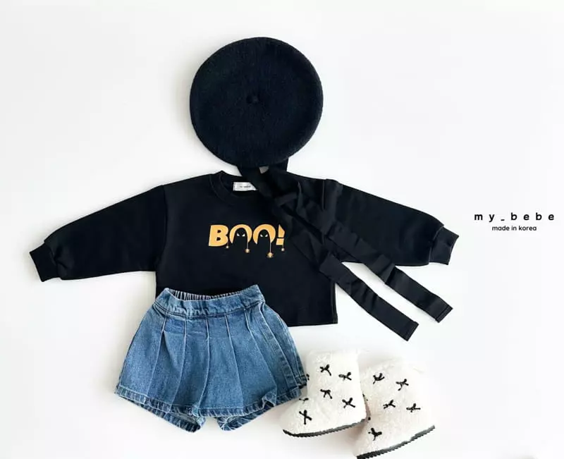 My Bebe - Korean Children Fashion - #fashionkids - Boo Sweatshirt - 6