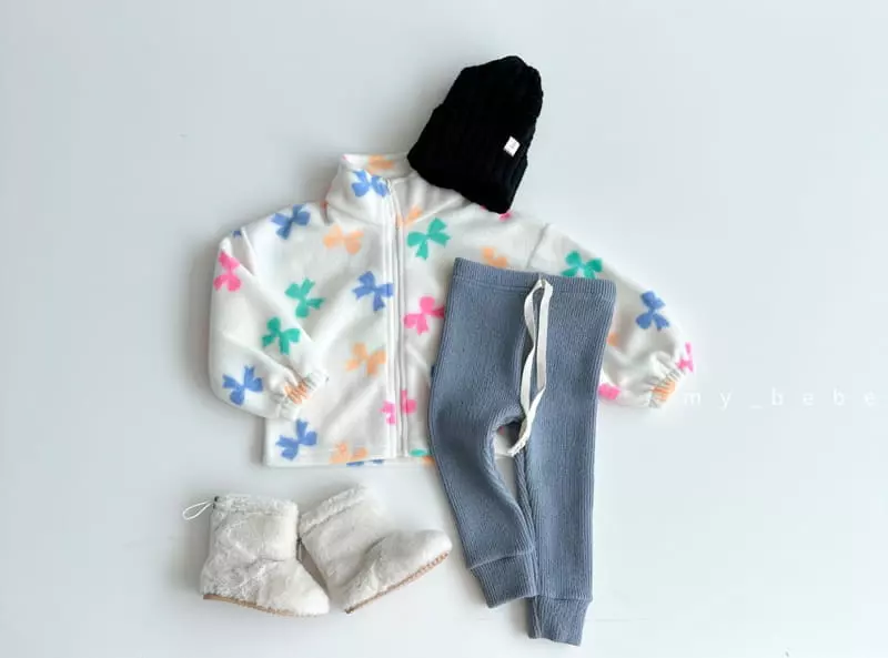 My Bebe - Korean Children Fashion - #fashionkids - Fleece Zip-up - 4