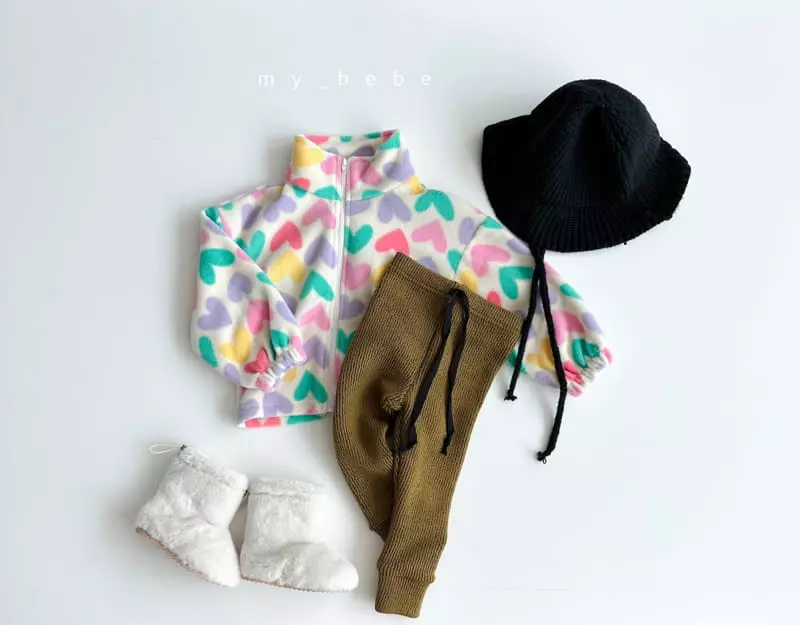 My Bebe - Korean Children Fashion - #littlefashionista - Fleece Zip-up - 8