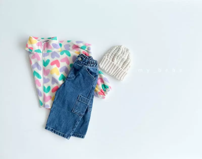 My Bebe - Korean Children Fashion - #minifashionista - Fleece Zip-up - 10