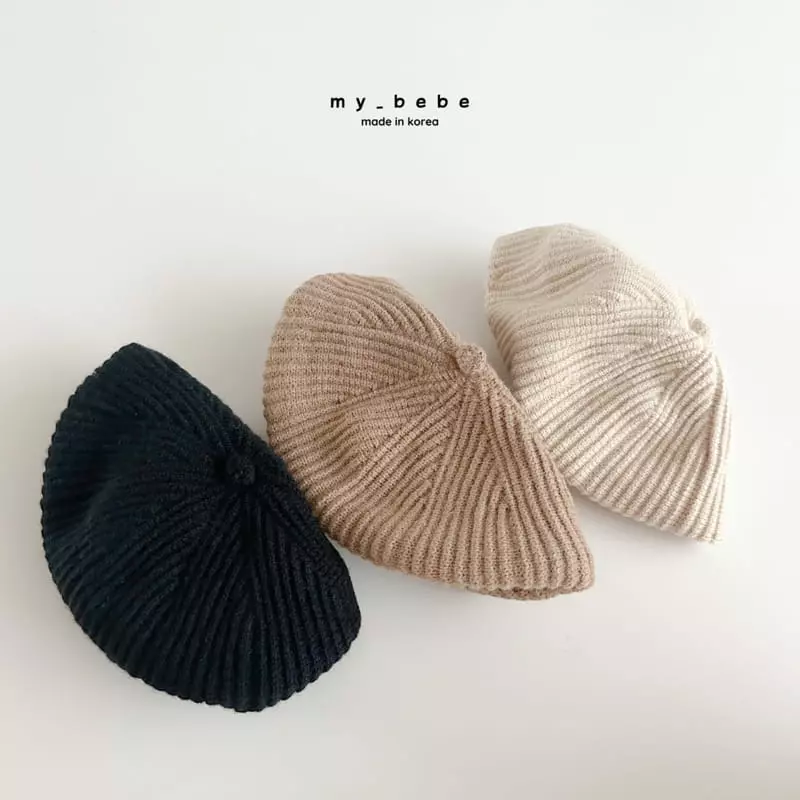 My Bebe - Korean Children Fashion - #toddlerclothing - Basic Beret Hat - 4
