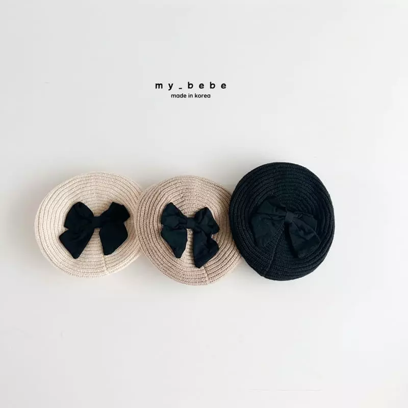 My Bebe - Korean Children Fashion - #todddlerfashion - Big Ribbon Beret Hat