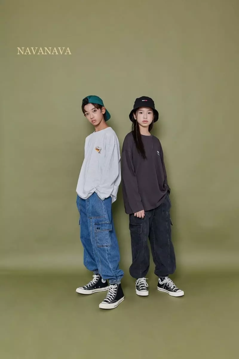 Navanava - Korean Children Fashion - #discoveringself - Bear St Collar Tee - 3