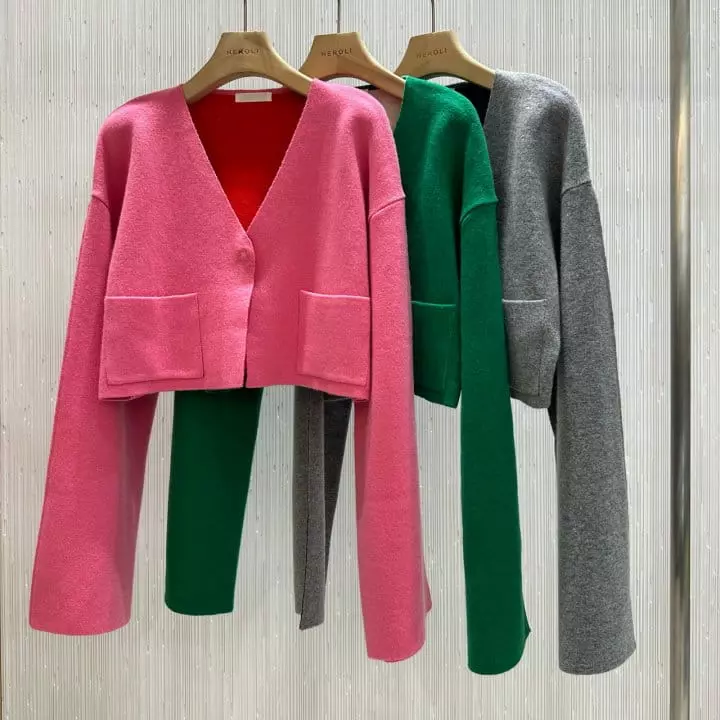 Neroli36 - Korean Women Fashion - #momslook - Twist Color Cardigan - 3