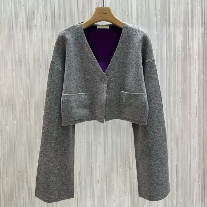 Neroli36 - Korean Women Fashion - #thatsdarling - Twist Color Cardigan