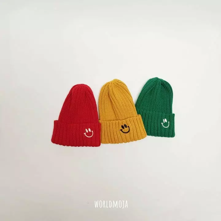 New World - Korean Baby Fashion - #babyboutiqueclothing - Acryle Smile Embrodiery Beanie - 6