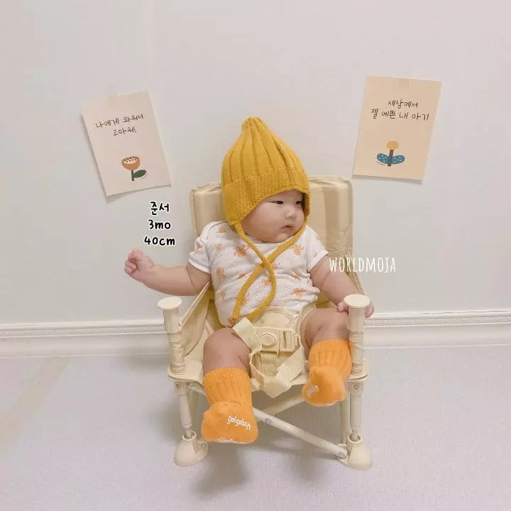 New World - Korean Baby Fashion - #babyfever - Acryle Ear String Beanie - 10