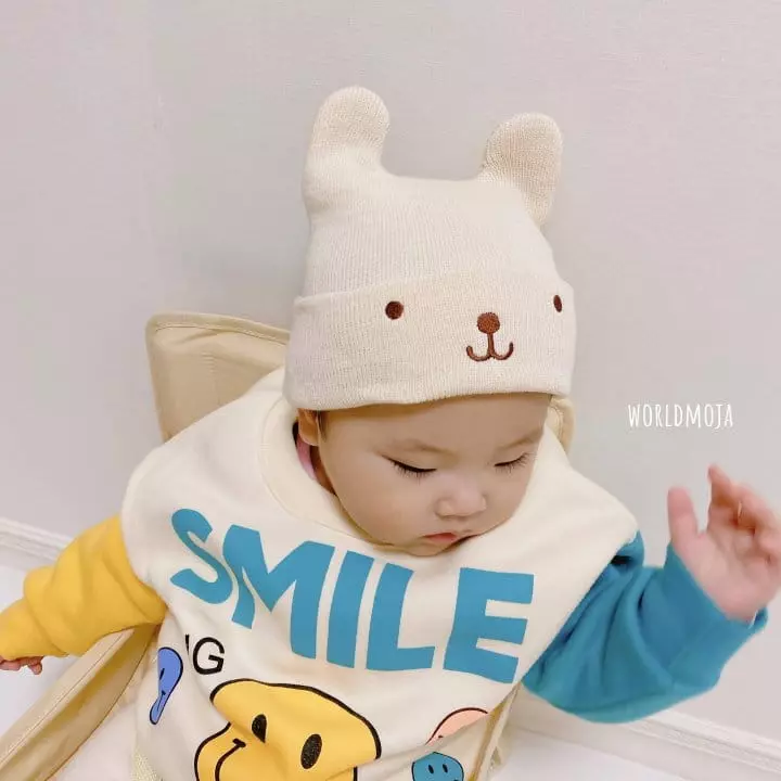 New World - Korean Baby Fashion - #babygirlfashion - Bear Beanie - 6