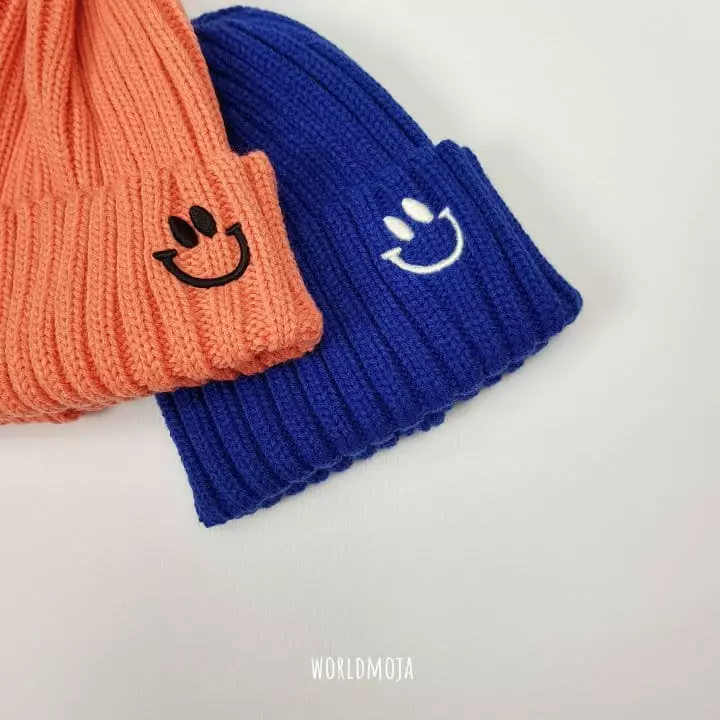New World - Korean Baby Fashion - #babygirlfashion - Acryle Smile Embrodiery Beanie - 10