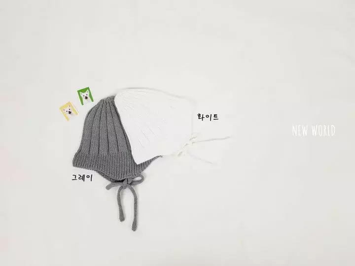 New World - Korean Baby Fashion - #onlinebabyboutique - Ears String Beanie - 6