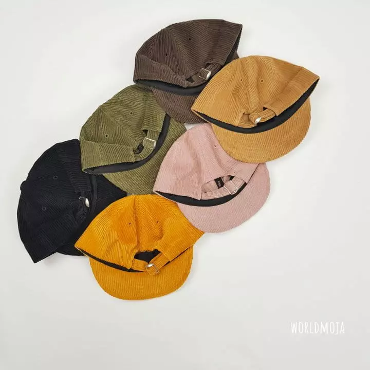 New World - Korean Children Fashion - #discoveringself - Smile Button Corduroy Cap - 4