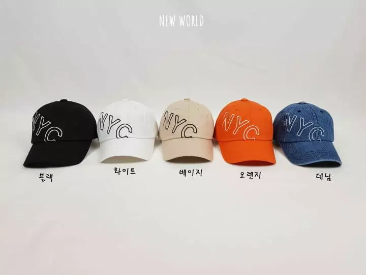 New World - Korean Children Fashion - #stylishchildhood - NYC Side Embroidery Ball Cap - 3