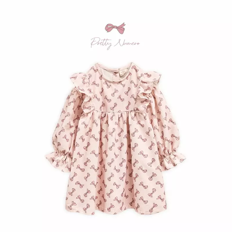 Numero - Korean Children Fashion - #Kfashion4kids - Ribbon One-piece - 5