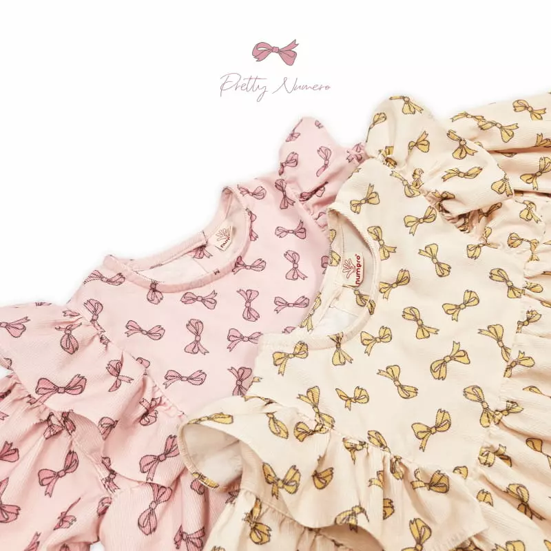 Numero - Korean Children Fashion - #fashionkids - Ribbon One-piece