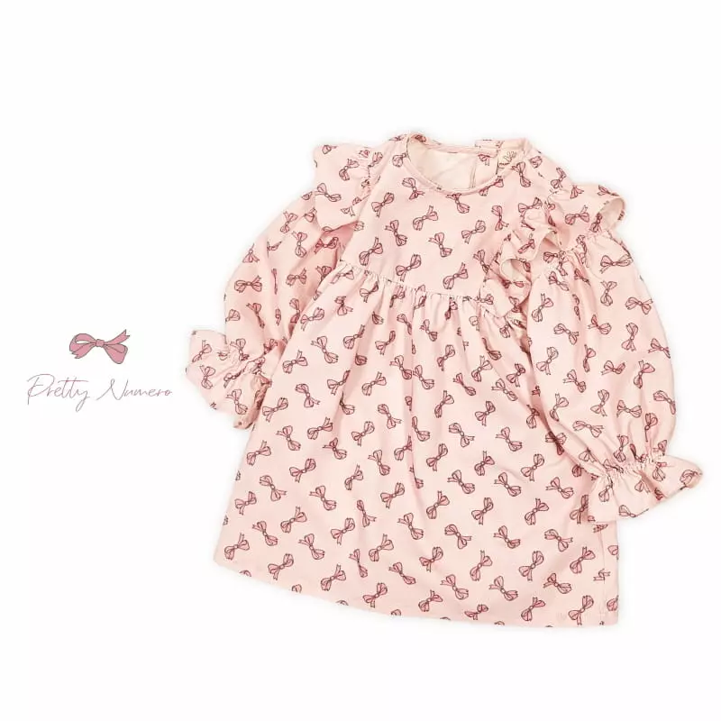 Numero - Korean Children Fashion - #littlefashionista - Ribbon One-piece - 6
