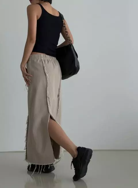 One The Woman - Korean Women Fashion - #momslook - Catch Washing Skirt - 2