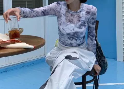 One The Woman - Korean Women Fashion - #womensfashion - Art See Through Tee - 4