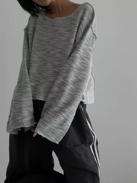One The Woman - Korean Women Fashion - #shopsmall - Love Knit Tee - 5
