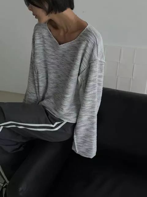 One The Woman - Korean Women Fashion - #thatsdarling - Love Knit Tee - 6