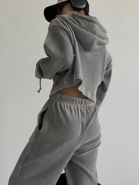 One The Woman - Korean Women Fashion - #thatsdarling - Nana Zip-up Set - 3