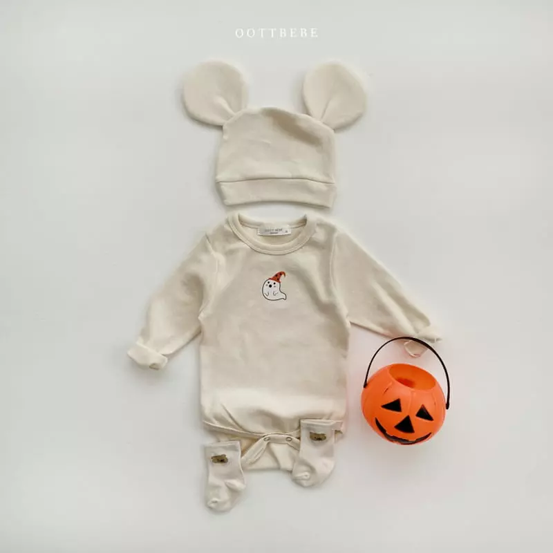 Oott Bebe - Korean Baby Fashion - #babyboutique - Ghoast Bodysuit - 3