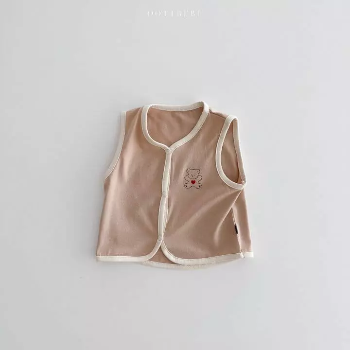 Oott Bebe - Korean Baby Fashion - #babyboutiqueclothing - Sweet Modal Vest 2~12m