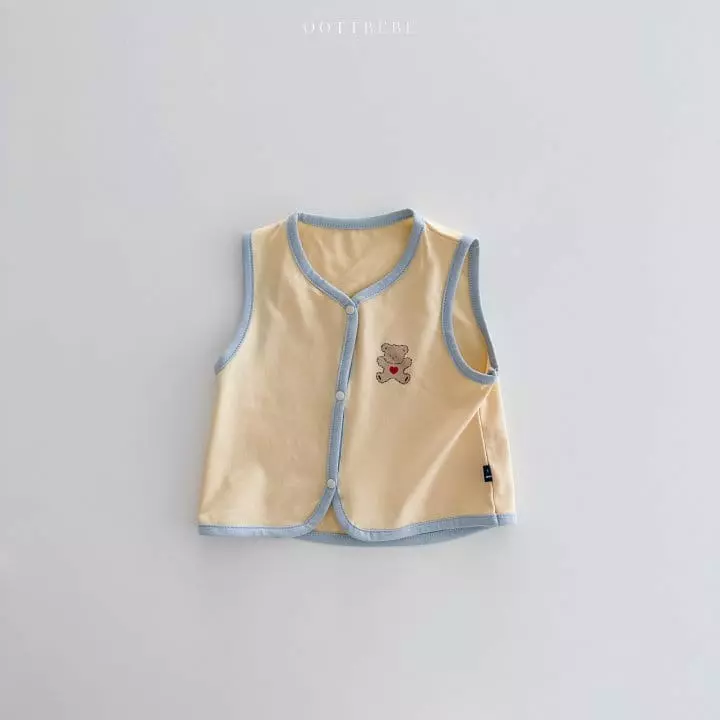 Oott Bebe - Korean Baby Fashion - #babyfashion - Sweet Modal Vest 2~12m - 3