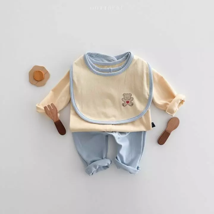 Oott Bebe - Korean Baby Fashion - #babylifestyle - Sweet Modal Reversible Bib - 3