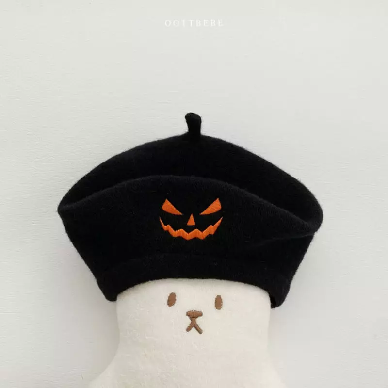 Oott Bebe - Korean Baby Fashion - #babyoninstagram - Ghoast Beret Hat 6m~3y - 3