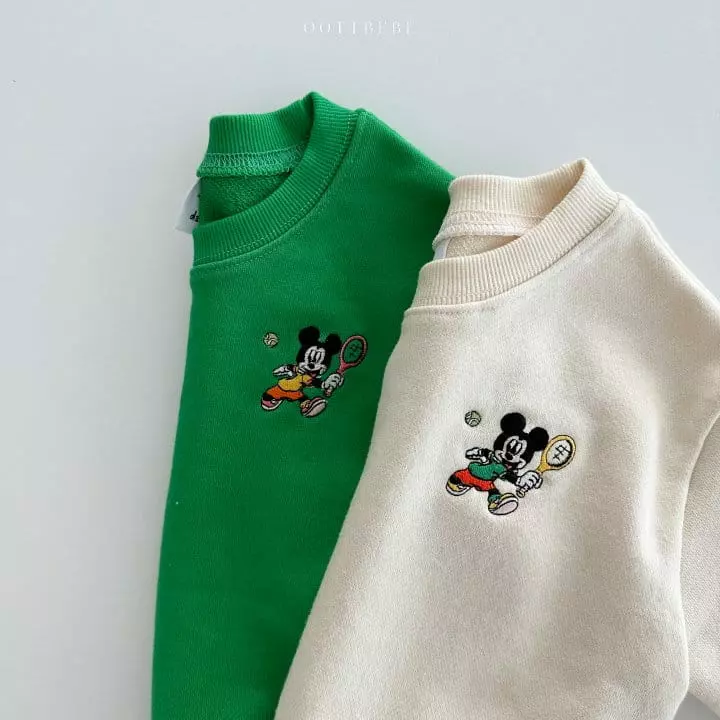 Oott Bebe - Korean Children Fashion - #childofig - Tennis M Sweatshirt - 7