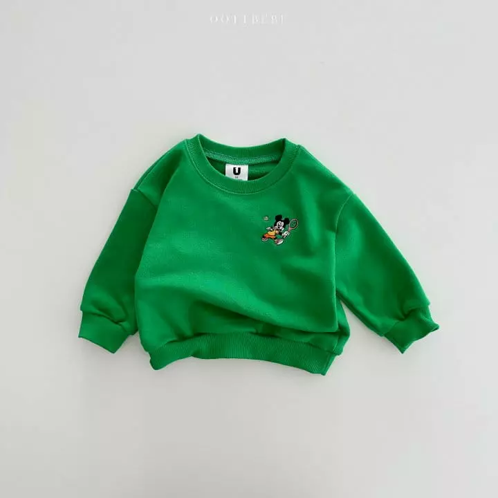 Oott Bebe - Korean Children Fashion - #childrensboutique - Tennis M Sweatshirt - 8