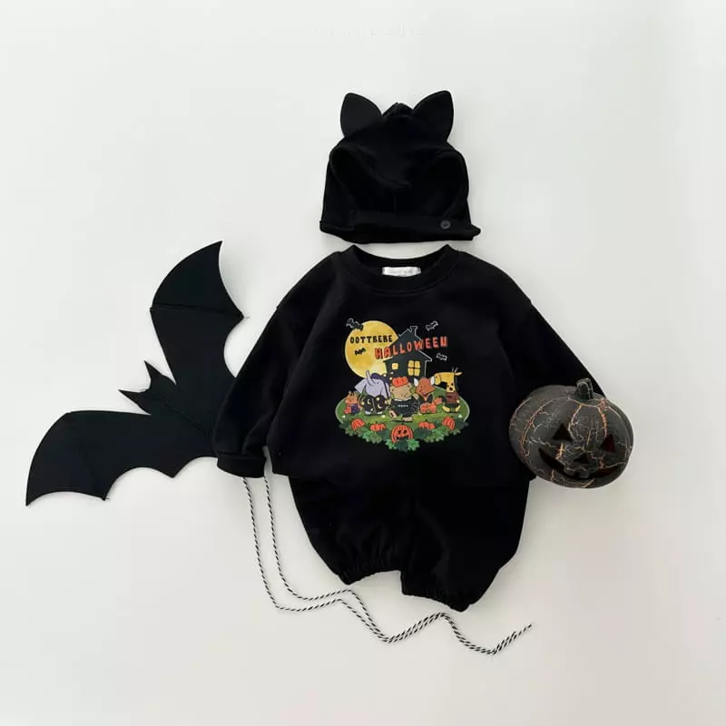Oott Bebe - Korean Children Fashion - #discoveringself - Pumpkin Top Bottom Set - 9