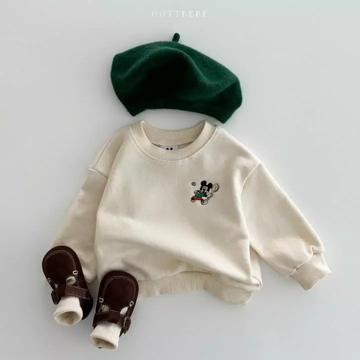 Oott Bebe - Korean Children Fashion - #minifashionista - Tennis M Sweatshirt - 2