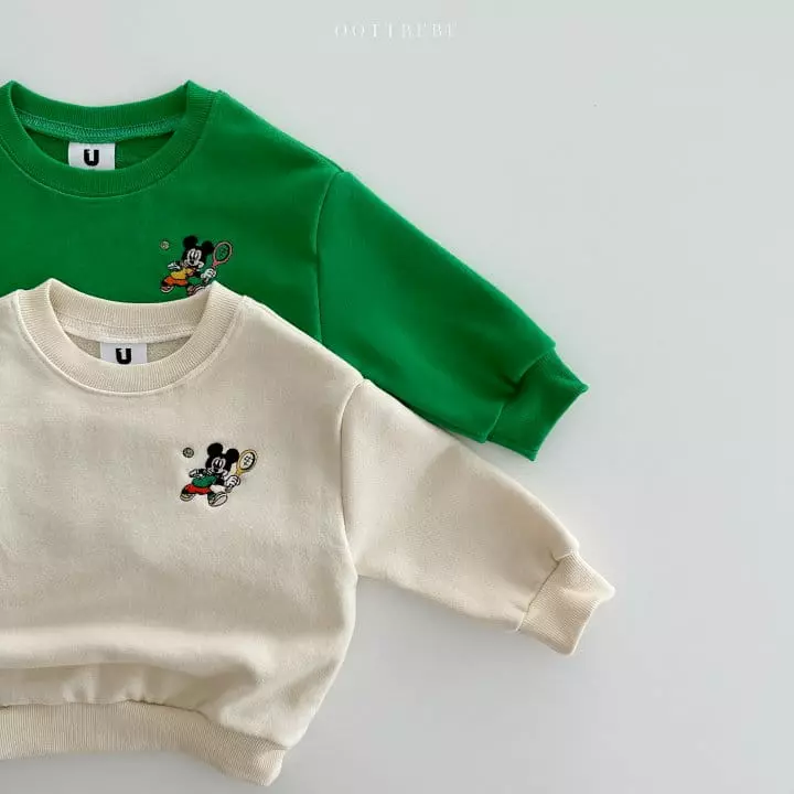 Oott Bebe - Korean Children Fashion - #prettylittlegirls - Tennis M Sweatshirt - 3