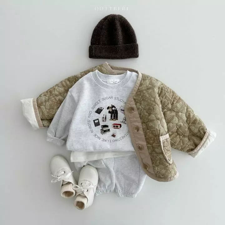 Oott Bebe - Korean Children Fashion - #todddlerfashion - Favorit Top Bottom Set - 3