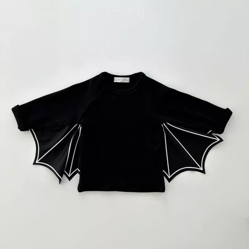 Oott Bebe - Korean Children Fashion - #todddlerfashion - Bat Top Bottom Set - 2