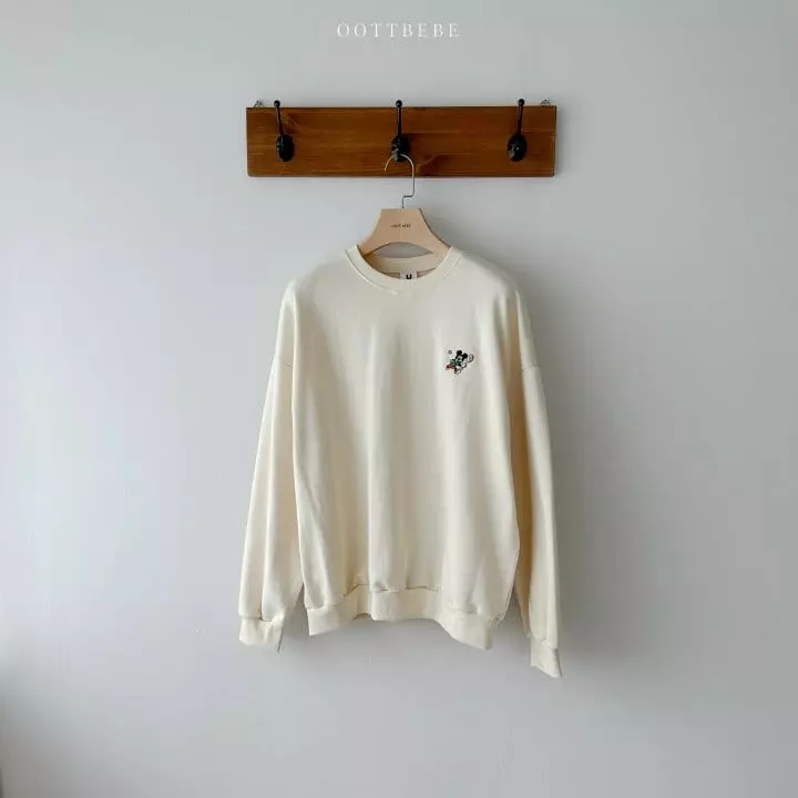 Oott Bebe - Korean Women Fashion - #momslook - Tennis M Sweatshirt Mom ~105 - 6