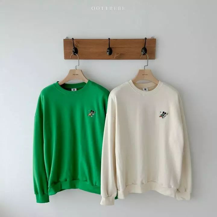 Oott Bebe - Korean Women Fashion - #thelittlethings - Tennis M Sweatshirt Mom ~105