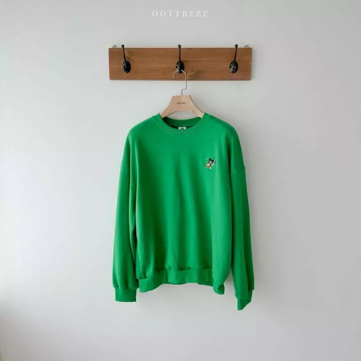 Oott Bebe - Korean Women Fashion - #womensfashion - Tennis M Sweatshirt Mom ~105 - 5
