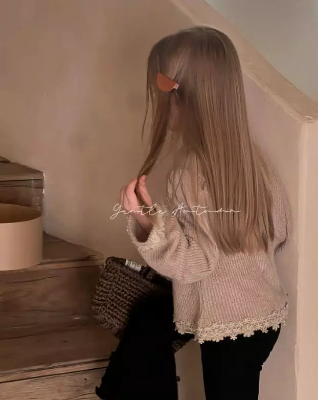 Otaly - Korean Children Fashion - #designkidswear - Lace Volume Cardigan - 3