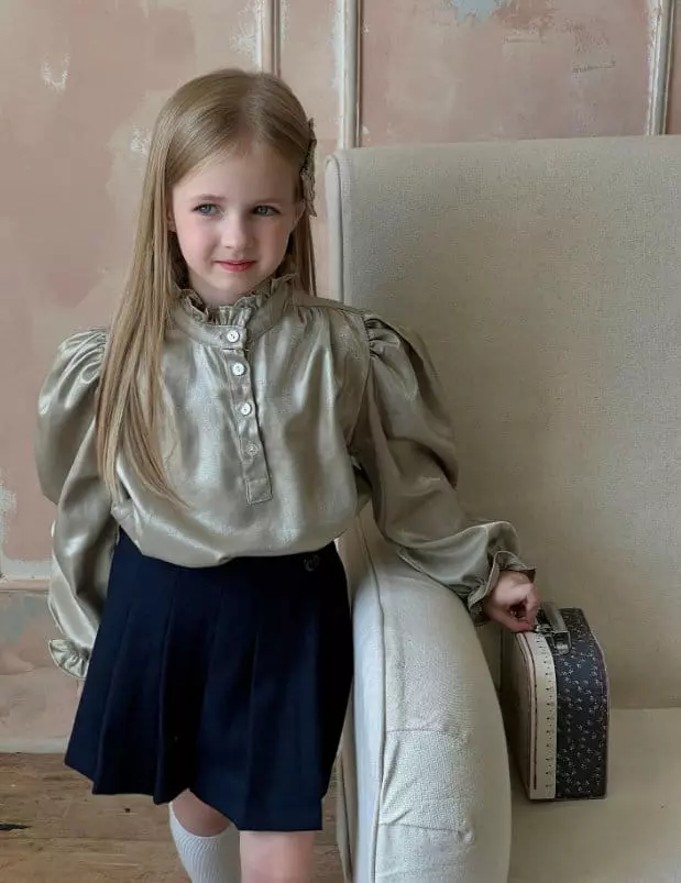 Otaly - Korean Children Fashion - #designkidswear - Shatin Blouse - 11